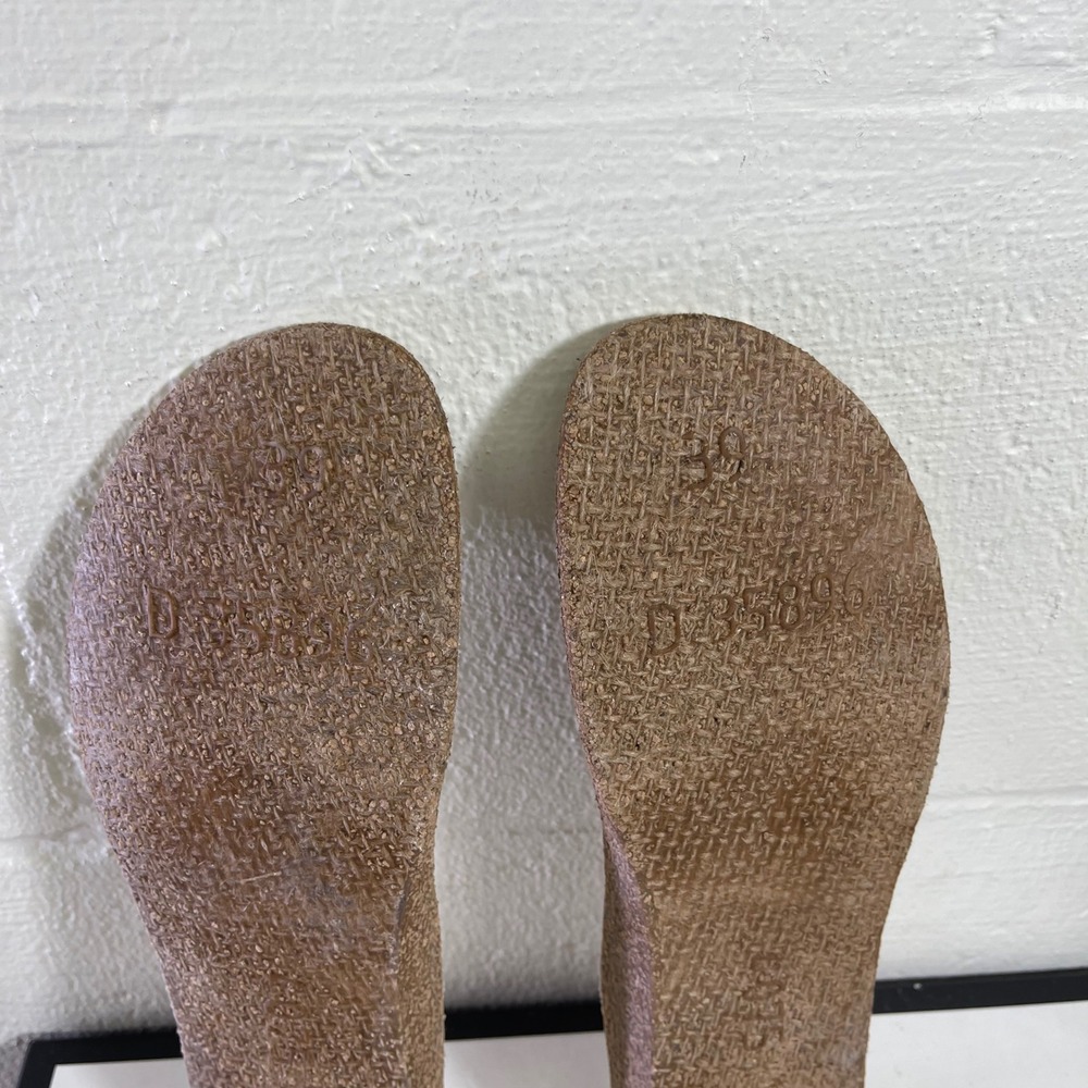 Birkenstock Replacement Footbed Insoles Tan Suede Size 39 L8 M6 Made in Germany - Picture 4 of 6